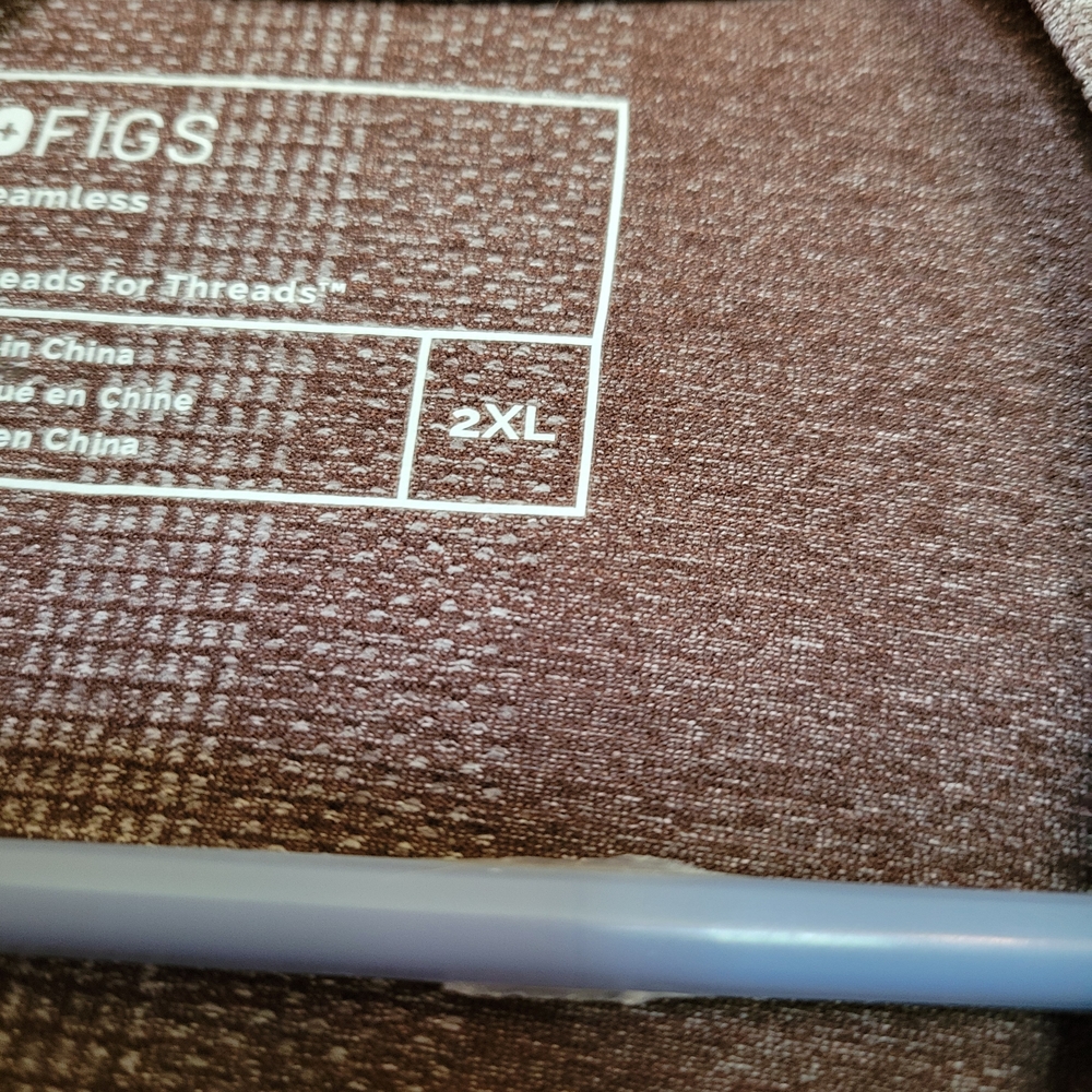 Figs Gray Long Sleeve Tee - Picture 3 of 3